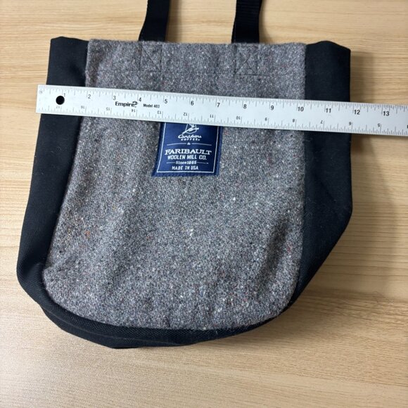 Faribault Woolen Mills Bag Tote Wool Caribou Coffee Small - Picture 5 of 7